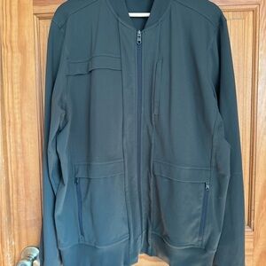 Men's Performance Bomber Jacket in Dark Green